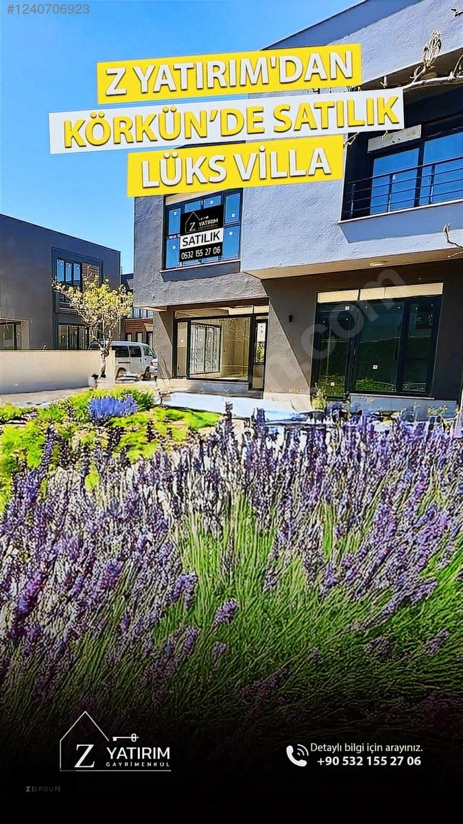 Z GROUP'DAN LÜKS SIFIR YAPILI VİLLA KÖRKÜN MİGROS ARKASI